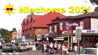 Niechorze 2021  deptak plaża atrakcje 13082021 [upl. by Yenwat143]