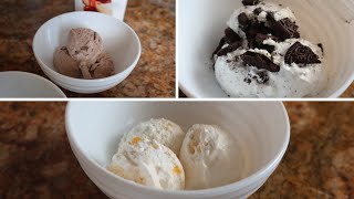 Three Ingredient IceCream  Oreo Chocolate amp Mango Ripple [upl. by Aigil]