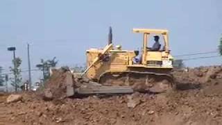 Construction Site 1  excavator bulldozer and dump truck [upl. by Paris320]