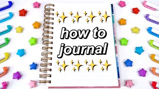 HOW TO START JOURNALING✨ journaling for beginners the best way to journal in 2023 [upl. by Lerrud]