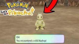 SHINY HUNTING MACHOP IN POKEMON LETS GO EEVEE BEST METHOD [upl. by Osbourne]