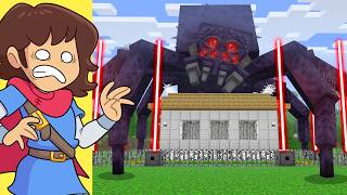 Mutant Spiders vs Security House in Minecraft [upl. by Nalat]