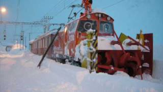 INVERNO FERROVIA RETICA PASSO DEL BERNINA 0809 [upl. by Aicenat522]