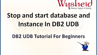 Steps for starting and stopping Db2 instances and databases  how to startup Db2 database [upl. by Lomaj]