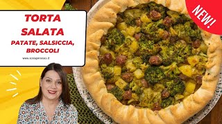 Torta salata patate salsiccia e broccoli super saporita super buona [upl. by Tully249]