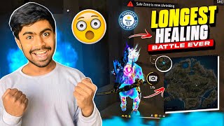 World Record 😱 Longest Match Ever in Free Fire History 🔥 Last Zone Healing Battle  Garena Free Fire [upl. by Accber35]