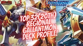 Top 32 Gen Con Regional Gallantmon Deck Profile  Digimon TCG BT9 [upl. by Neva]