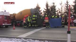 Junges Mädchen in Marchtrenk von LKW überfahren und von der Feuerwehr gerettet [upl. by Leahcimed426]