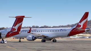 11 MINUTES of plane spotting at ALBURY AIRPORT QantasLink REX Jaikav Aviation [upl. by Nnyleak]