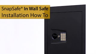 SnapSafe® In Wall Safe Installation [upl. by Zelle]