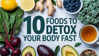 10 Foods to Detox Your Body Fast  Boost Energy amp Health Naturally [upl. by Esidnac]