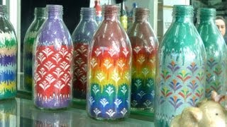 Learn how to do the sand art bottle 1 by Rezan Yusef [upl. by Eiznik637]