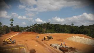 Construction de l’usine de cyanuration de Dieu Merci dAuplata  Point détape novembre 2016 [upl. by Ajnin]