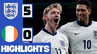 🔴 England vs Republic Ireland 50 Highlights  Goals  Kane Gordon Gallagher amp Bowen UEFA Nations [upl. by Ellehcyar]