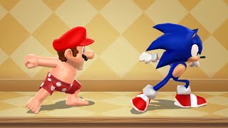 Mario Party 9 Step It Up  Mario vs Sonic vs Daisy vs Peach Master CPU [upl. by Solrak368]