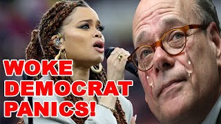 WOKE Democrat PANICS after everyone REFUSED to stand for the Black National Anthem at Super Bowl [upl. by Leima]