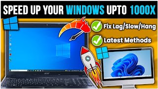 How To Fix Windows 1110 Lag amp Slow Problem 2024  Increase Windows Performance  12 Ways To Speedup [upl. by Levon]