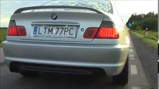 BMW e46 330ci custom exhaust powered by Tune Soft [upl. by Arodal301]