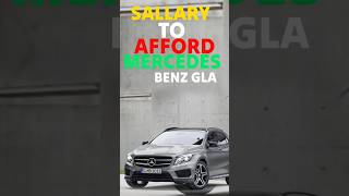 Income To Afford MERCEDES BENZ GLA In India shorts viralshort [upl. by Anibor246]