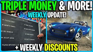 GTA 5 Online WEEKLY UPDATE Triple Money amp More [upl. by Anaujait]