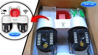 DUAL LENS PTZ WIFI SECURITY CAMERA  BEST WIFI DUAL CAMERA  UNBOXING  REVIEW [upl. by Lled127]