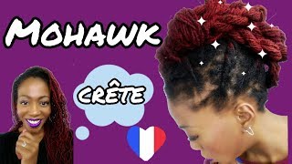 TUTO CRÊTE MOHAWK toutes longueurs de locks [upl. by Ardna]