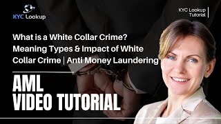 What is a White Collar Crime  Meaning Types amp Impact of White Collar Crime  Anti Money Laundering [upl. by Ganiats34]