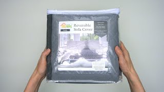 EasyGoing Sofa Slipcover Reversible Sofa Cover Unboxing [upl. by Anatolio7]