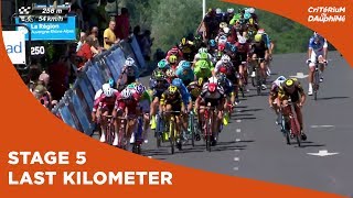 Last kilometer  Stage 5  Critérium du Dauphiné 2017 [upl. by Peoples704]