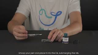 How to Fill a Nahvalur Piston Fountain Pen [upl. by Estey160]