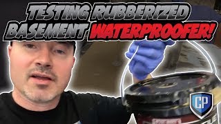 SaniTred  Testing Rubberized Basement Waterproofer [upl. by Norene]