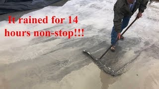 Pouring concrete in the rain sucks  Episode 51 Texas Barndominiums [upl. by Paff974]