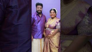 💜 Indraja Robo Shankar 5th month baby shower function✨🪷cute lovely couples and familys 💜 shorts [upl. by Arriat]