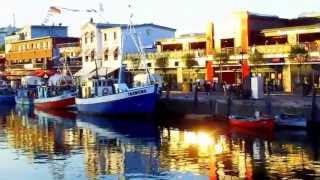 Romantische Abendstimmung Warnemündealter Strom Ostsee die besten Fischbrötchen [upl. by Fridell766]