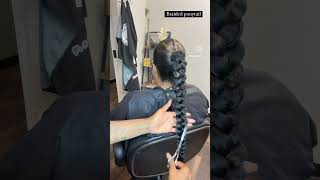 Braided ponytail youtubeshorts braidedhairstyles [upl. by Rialc]