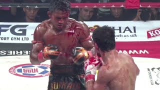 Muay Thai Furia y Sangre Buakaw vs Boxeador Ruso [upl. by Gibrian132]