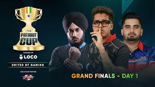 Day 1 Loco Patriot Cup Grand Finals  BGMI  Ft IQOOSouL Godlike Gods Reign GE etc [upl. by Vinay524]