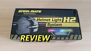 ★ STEELMATE H2 HELMET LIGHT REVIEW ★ [upl. by Hnahc]