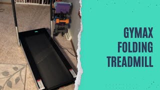 GYMAX Folding Treadmill Review Test  GYMAX Under Desk Electric Running Machine with LED Screen [upl. by Relyuhcs]