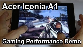 Acer Iconia A1  Gaming Performance Demo [upl. by Vladimar]