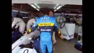 Fisichella confronts Villeneuve [upl. by Ahtnahc]