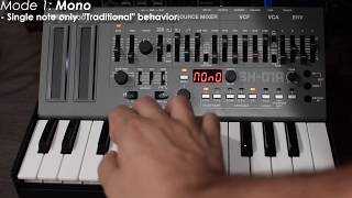 Roland SH01A Boutique Synthesizer QUICK DEMO [upl. by Merill822]