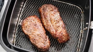 Air Fryer Steak with Time amp Temp  Perfect amp Juicy [upl. by Aneekan]