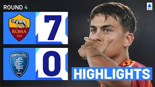 RomaEmpoli 70  Giallorossi cruise to massive win Goals amp Highlights  Serie A 202324 [upl. by Trstram]