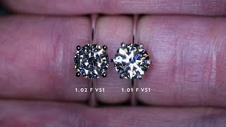 Can You Tell Which Is The better diamond Both of the same GIA Certificate Grades [upl. by Liddy]