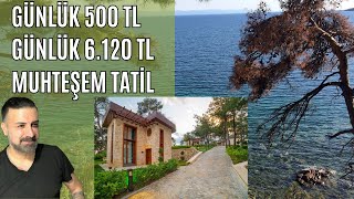 Gökçetepede Muhteşem Tatil Günlük 500 TLden Başlayan Fiyatlar tatil kamp deniz [upl. by Nollat]