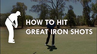 How to hit great iron shots  Golf Instruction by Craig Hanson [upl. by Atwekk]