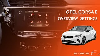 Opel Corsa E  Overview Settings  2020 [upl. by Hildegard]