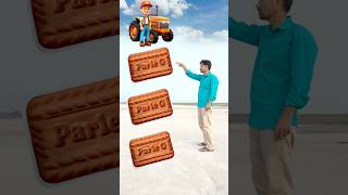 Rounding parle g biscuit to Alto Rollar Jcb amp Tractor  Vehicles names magic video [upl. by Barger]