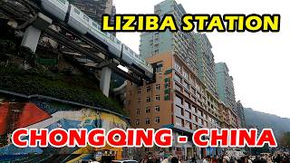 🇨🇳 THIS CHINA VIRAL TRAIN STATION GOES THROUGH APARTMENT BUILDING AT CHONGQING LIZIBA STATION [upl. by Gert]